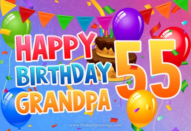 Happy 55th Birthday Grandpa Image