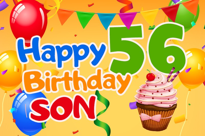 Happy 56th Birthday Son Image