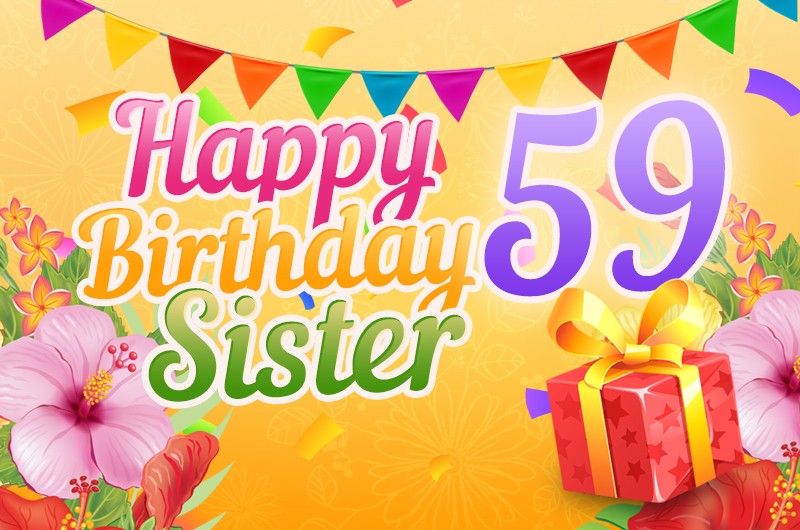 Happy 59th Birthday Sister Image