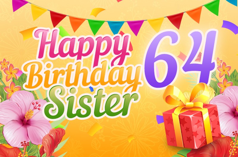 Happy 64th Birthday Sister Image