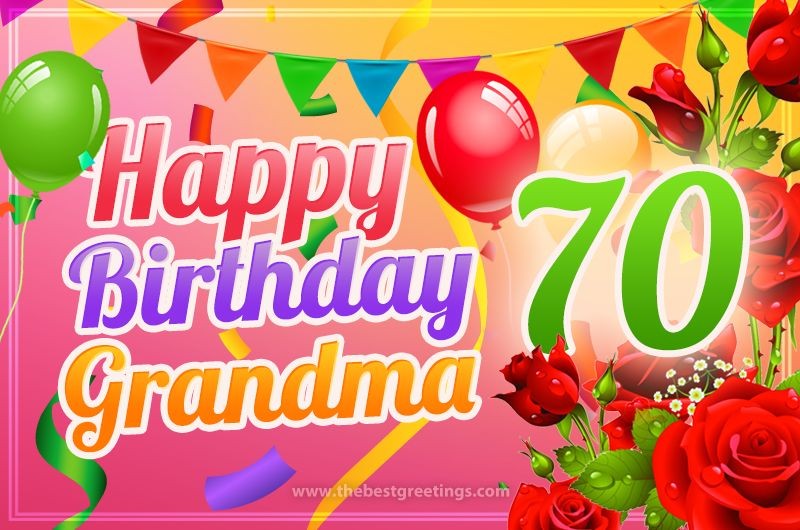 Happy 70th Birthday Grandma Image