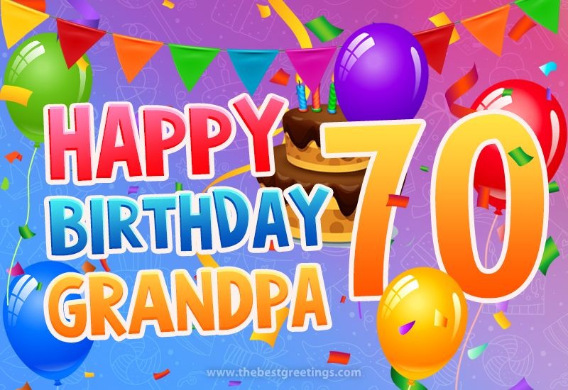 Happy 70th Birthday Grandpa Image