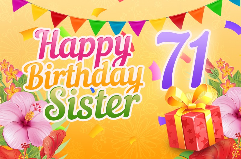 Happy 71st Birthday Sister Image