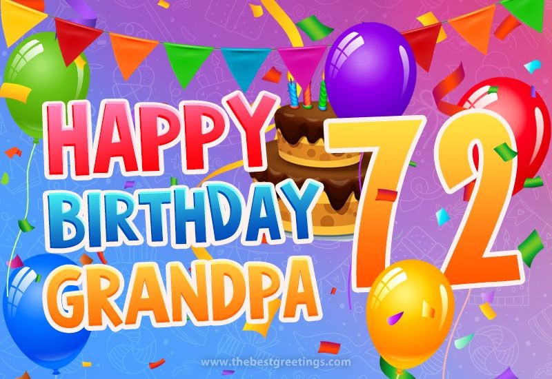 Happy 72nd Birthday Grandpa Image