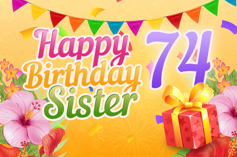 Happy 74th Birthday Sister Image