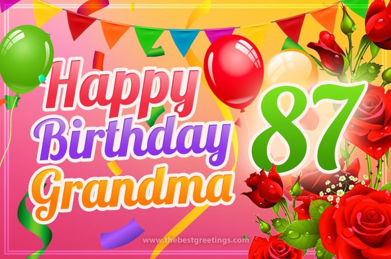 Happy 87th Birthday Grandma Image