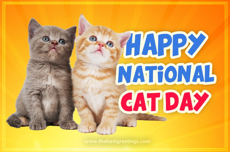 Happy National Cat Day Image