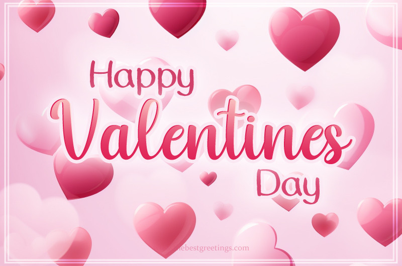Happy Valentine's Day Image with hearts