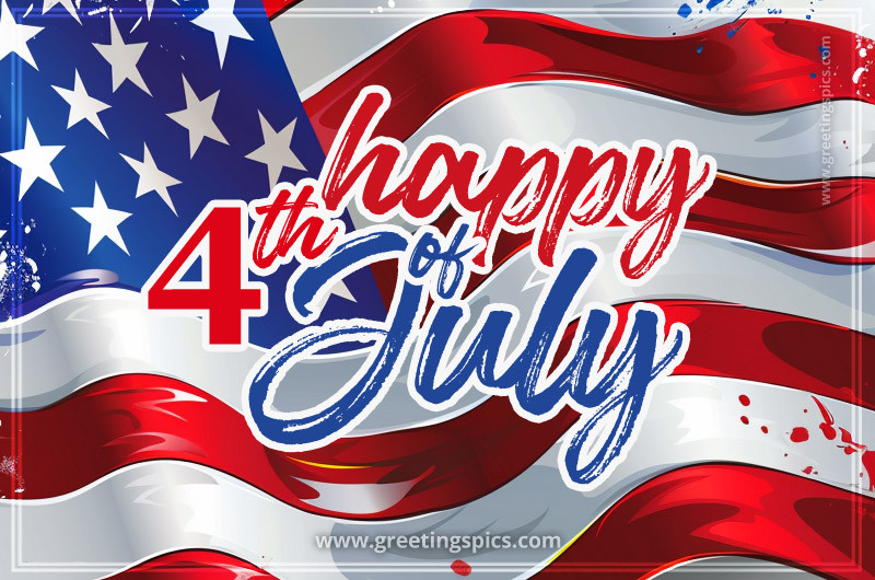 Happy 4th of July Greeting Card