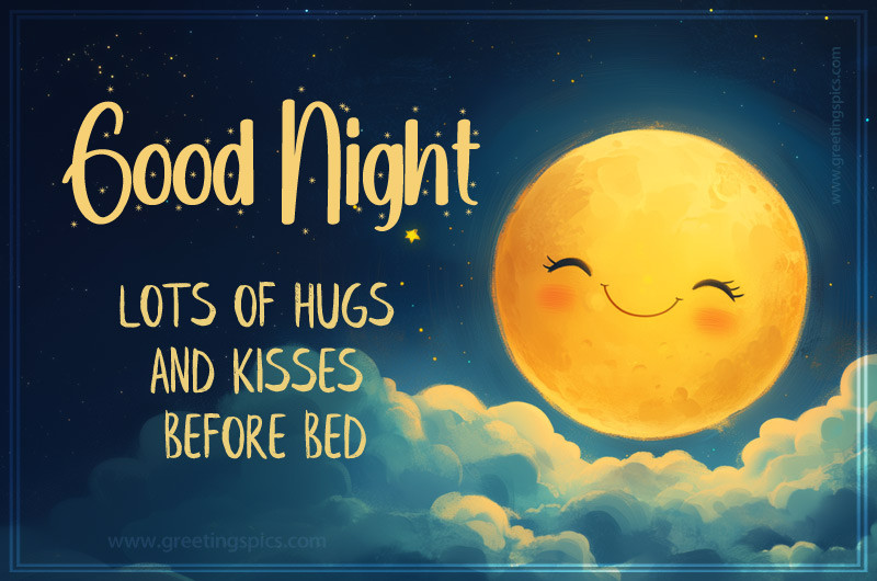 A good night wish from the lovely full moon