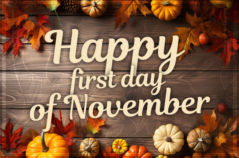 Happy First Day of November beautiful picture