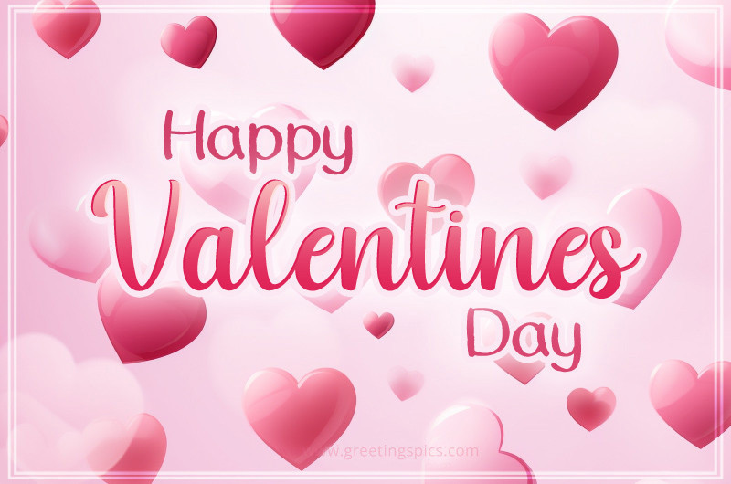 Happy Valentine's Day Image with hearts