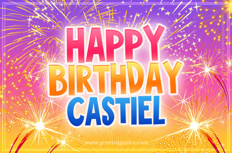 Happy Birthday Castiel Picture with fireworks