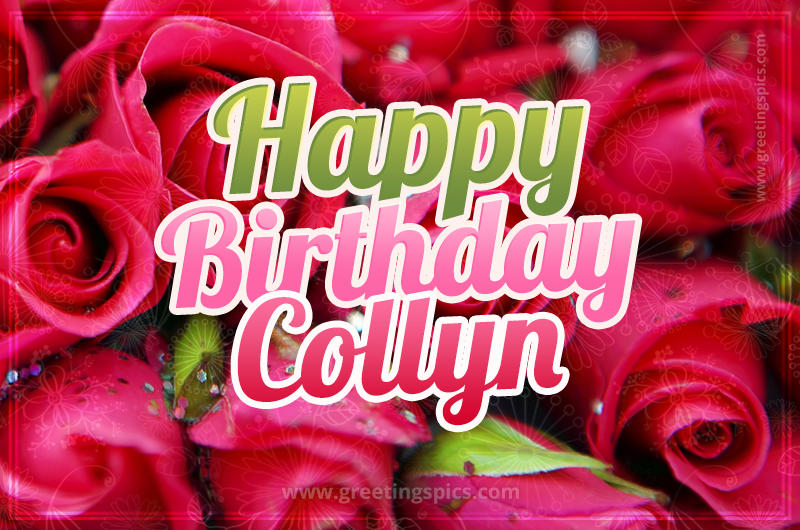 Happy Birthday Collyn beautiful Image with red roses