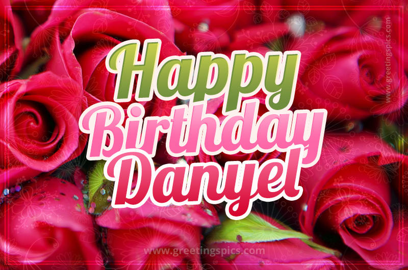 Happy Birthday Danyel beautiful Image with red roses