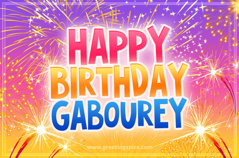 Happy Birthday Gabourey Picture with fireworks