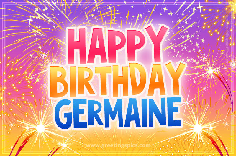 Happy Birthday Germaine Picture with fireworks