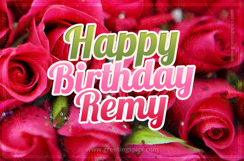 Happy Birthday Remy beautiful Image with red roses